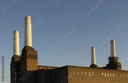 battersea power station chimneys photo