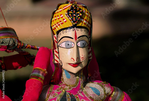 india, jaipur: marionnette