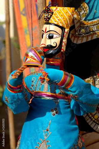 india, jaipur: marionnette