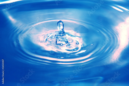 drop of water splashing