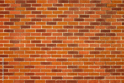 modern red brick wall