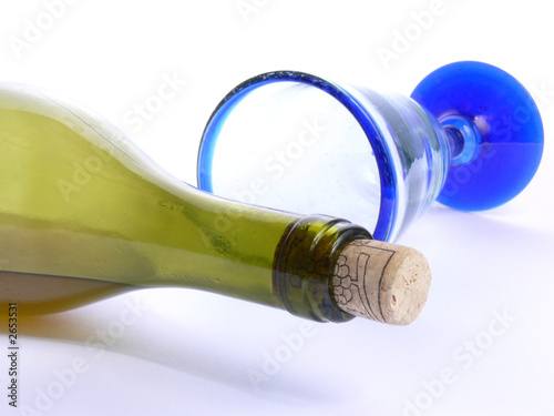 glass and bottle