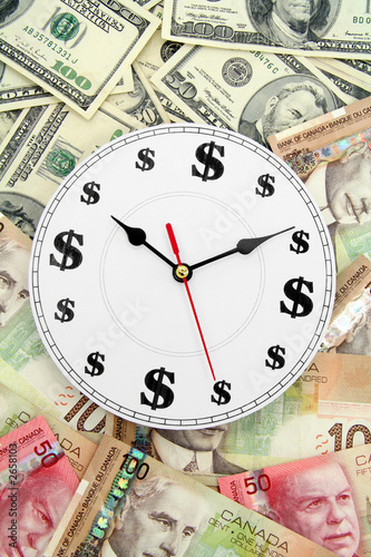  clock us and canadian dollars