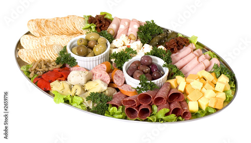 Canvas Print antipasto catering platter