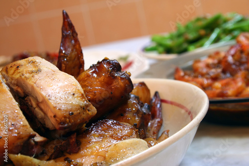 chicken on a plate