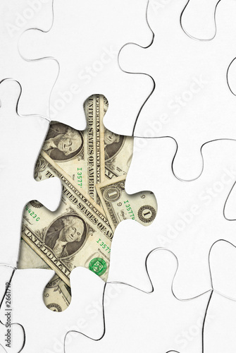 puzzle with money