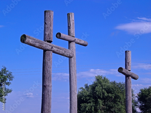 crosses-wooden