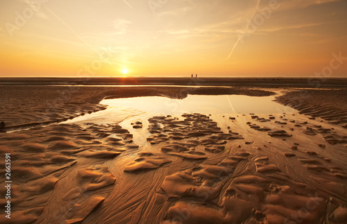 sunset evening on the beach