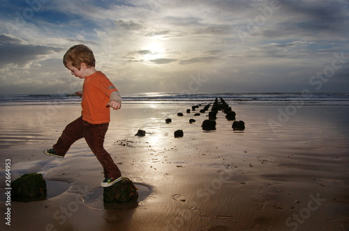 boy on beach