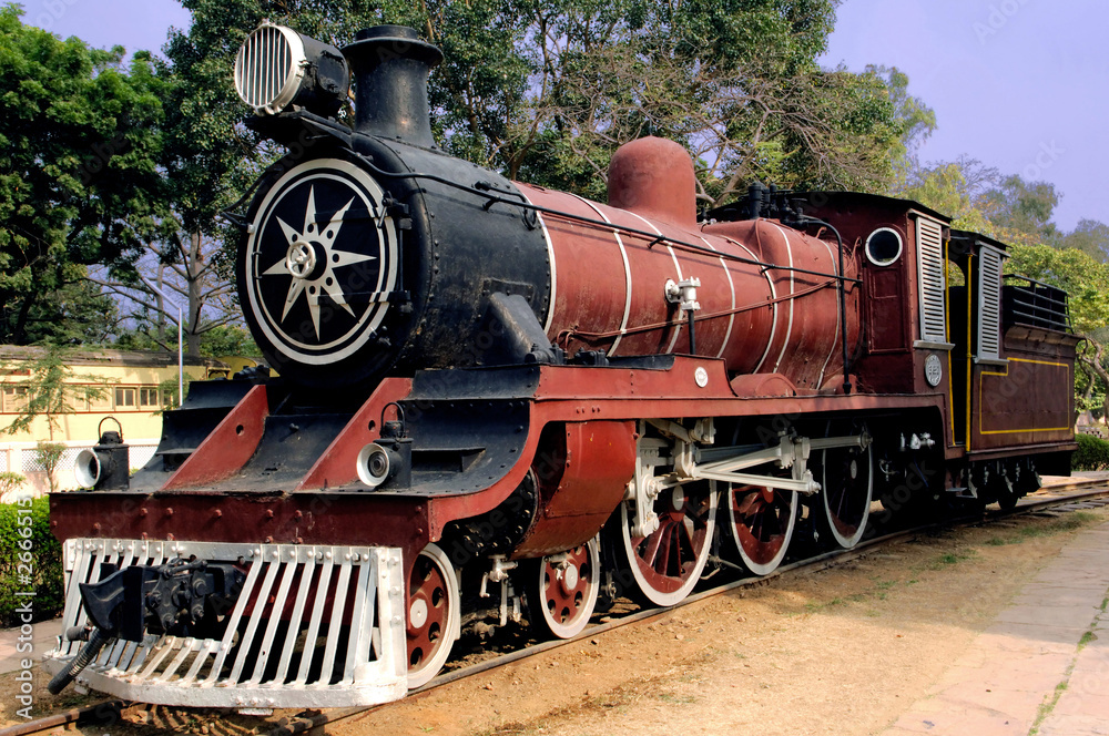 india: old steam train