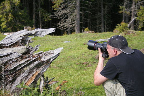 photographer in action