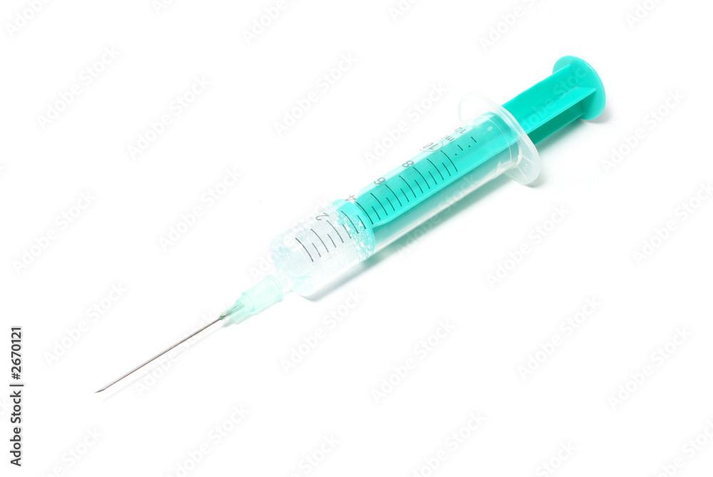 syringe isolated on white syringe isolated on white
