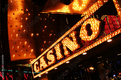 Fotobehang las vrgas neon casino sign