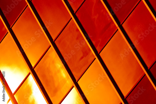 golden and red glass pattern abstract background photo