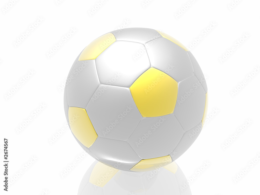 silver soccer ball isolated in white background silver soccer ball isolated in white background