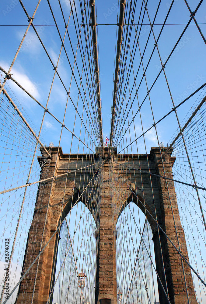Fototapeta premium brooklyn bridge close up