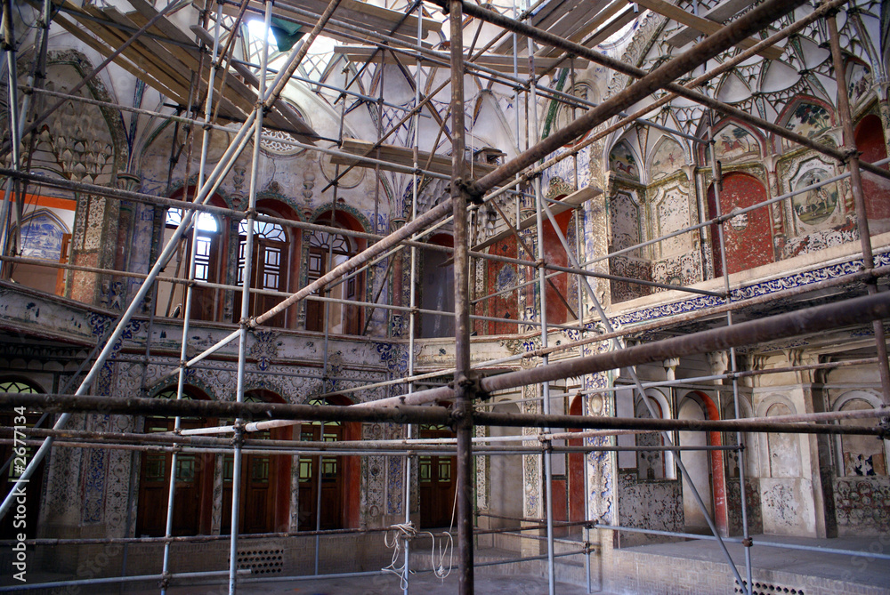restoration in palace