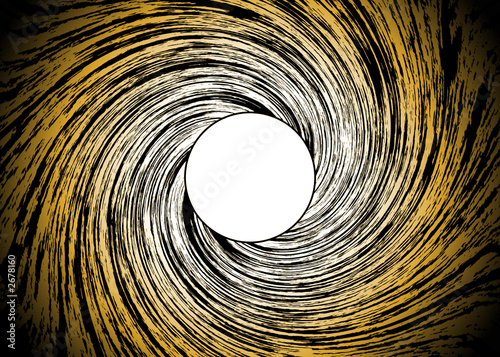 golden background with spiral