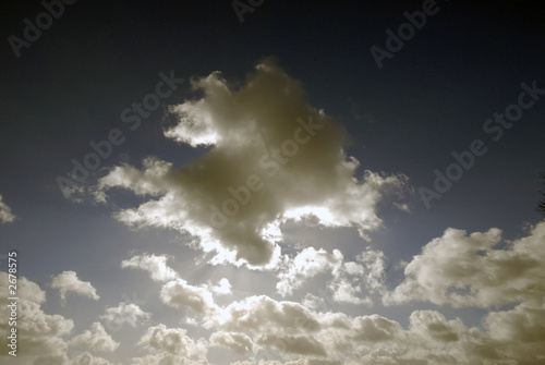 Tableau sur toile sunny clouds