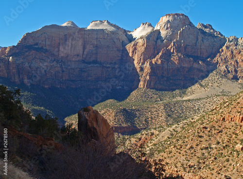 mountains in zion national park