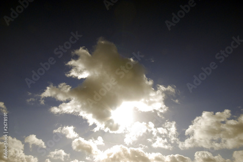 Tableau sur toile background clouds