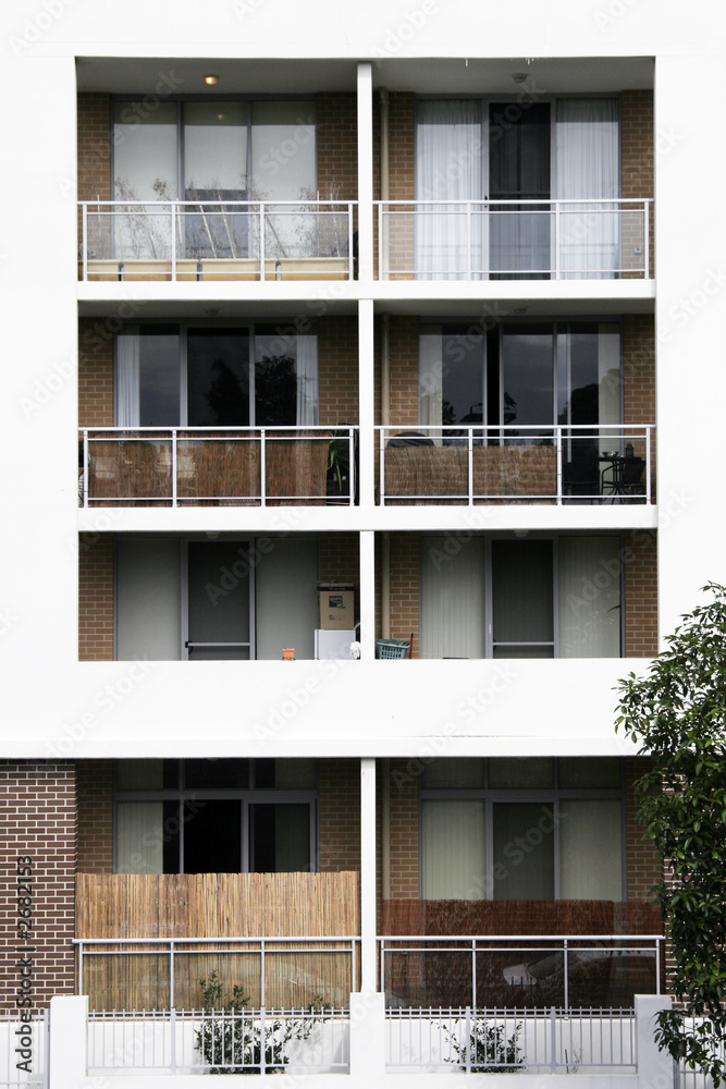 Fototapeta premium urban apartment building