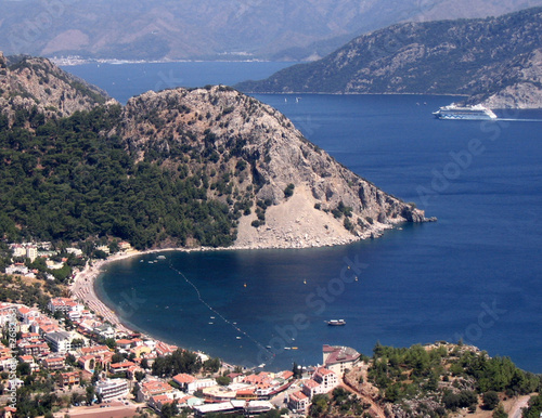 seaside with turunc and marmaris photo