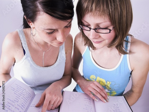 discussing homework