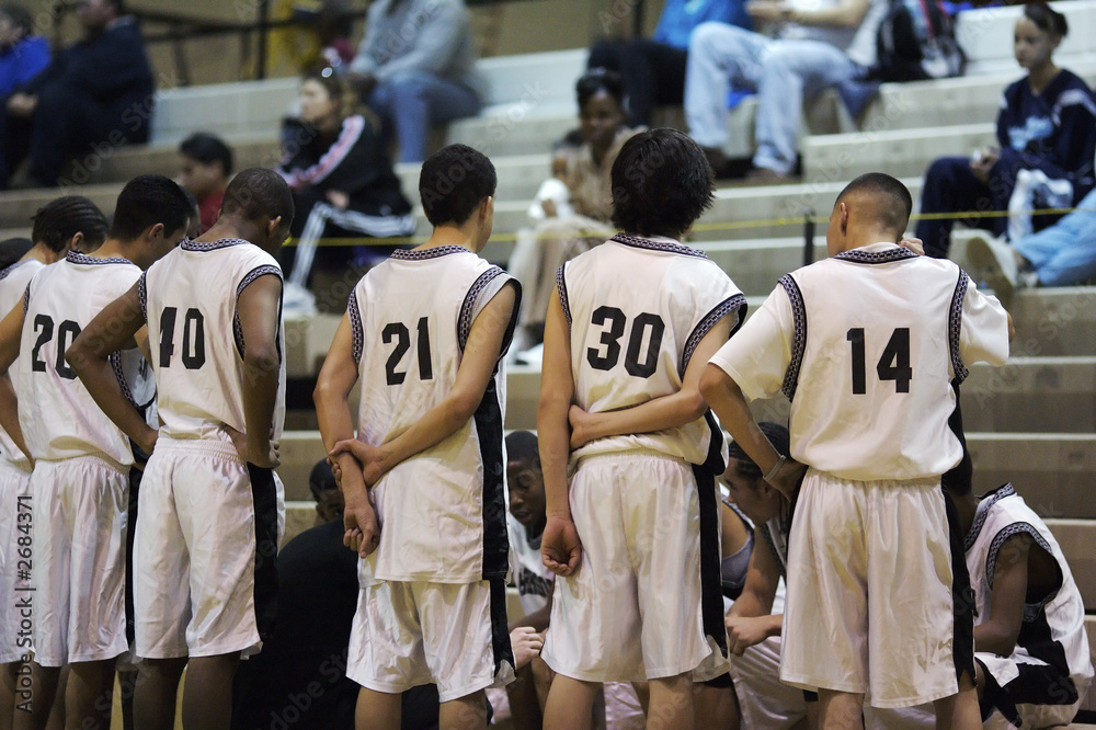 Naklejka premium time out basketball