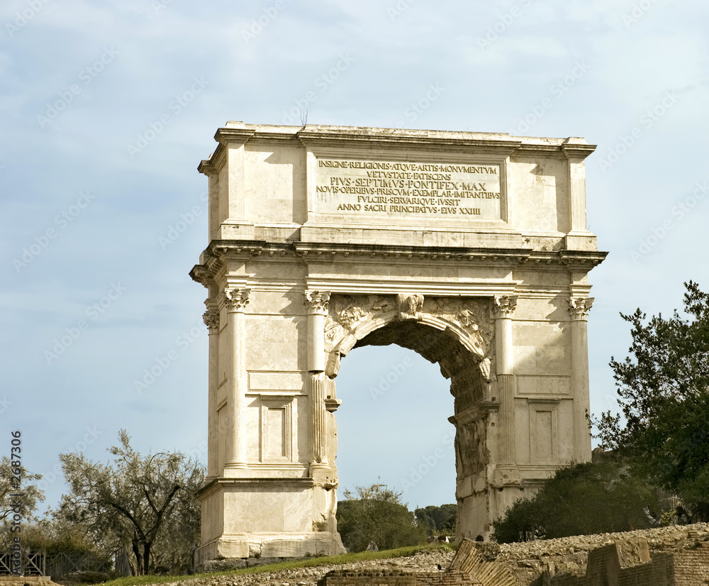 arch of Titus, Rome, Italy