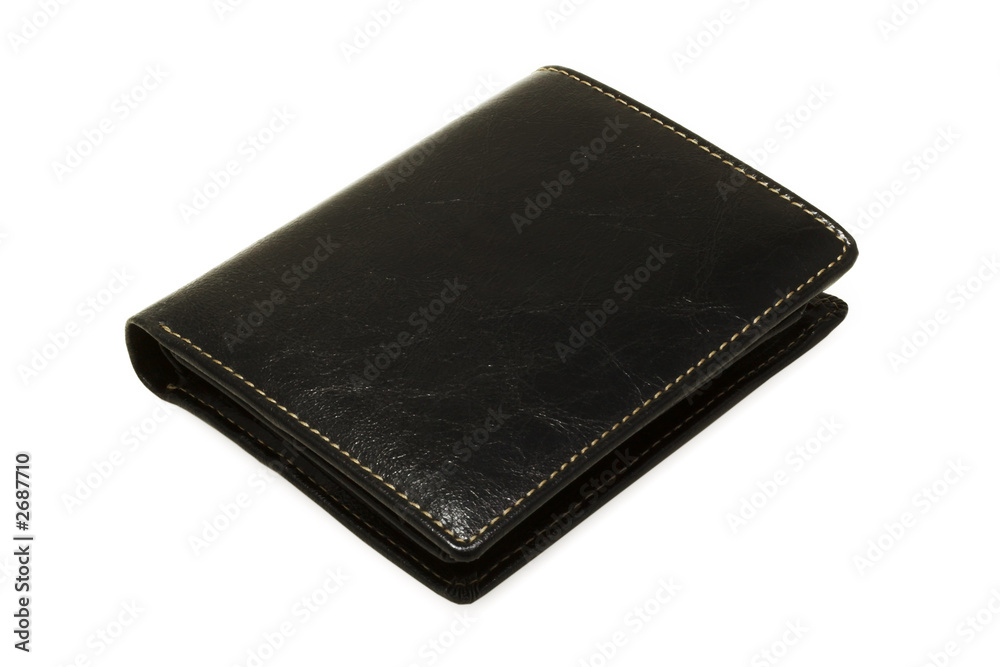leather purse (isolated on white) leather purse (isolated on white)