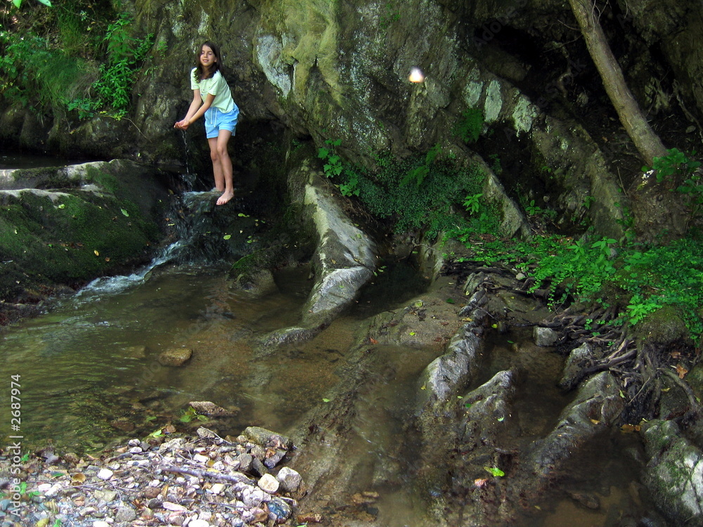 Obraz premium girl in forest