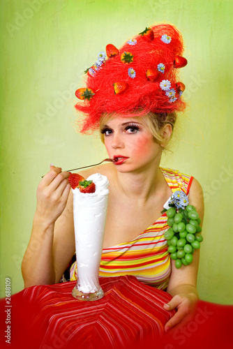 glamour strawberry girl