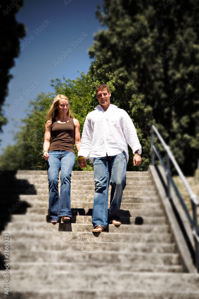 Fototapeta premium romantic walk