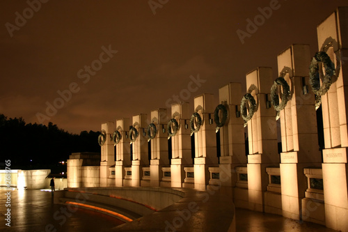 Фотография world war ii memorial at night