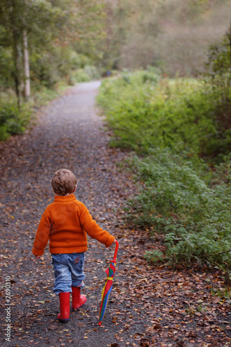 boy on path