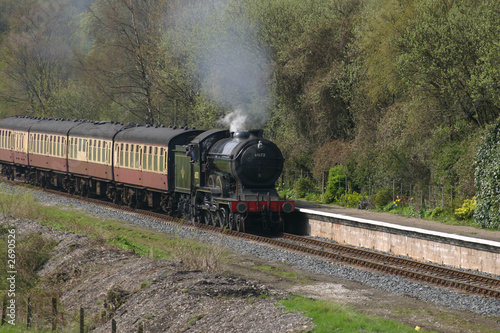 Quadro su tela steam train comes to roost