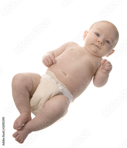 newborn in diaper