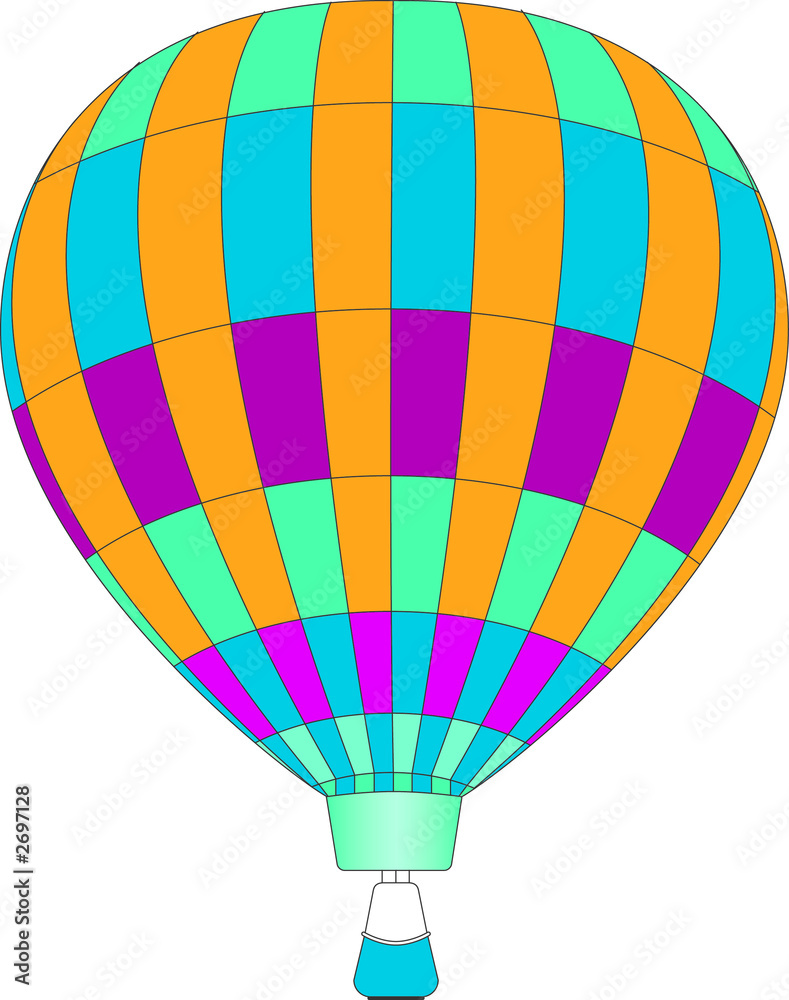 Fototapeta premium hot air balloon yellow