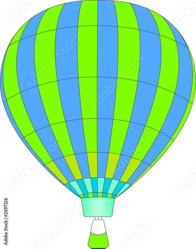 hot air balloon striped