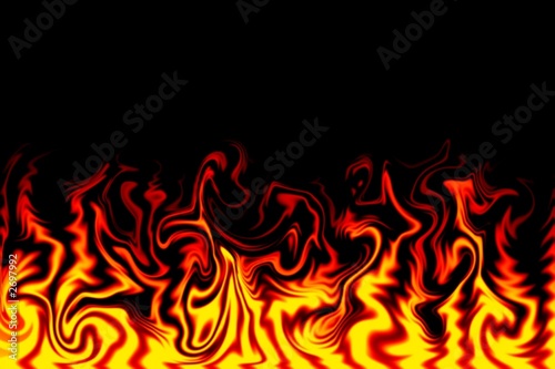 Принти на полотні fire illustration