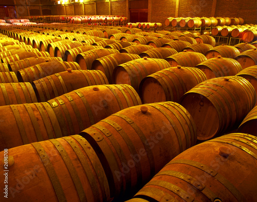 wine barrels
