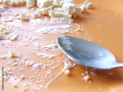 crumbs on plate 1