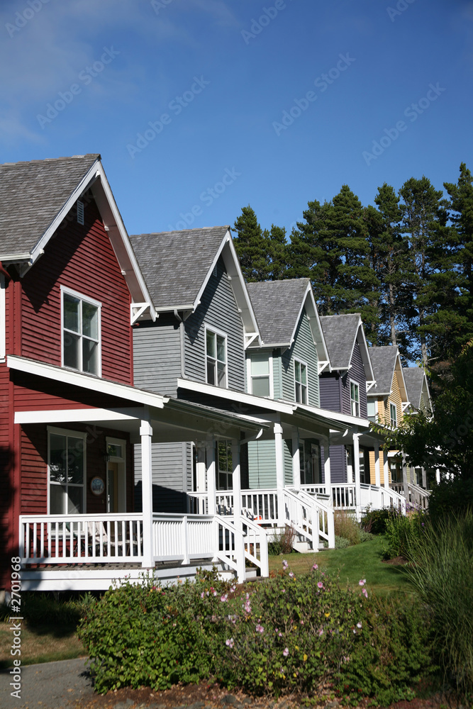 row of houses row of houses