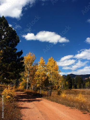 Autumn Country Dirt Road in Colorado