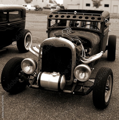 Model A Coupe Ratrod In Sepia