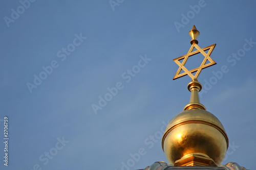 Obraz na płótnie star of david w salonie