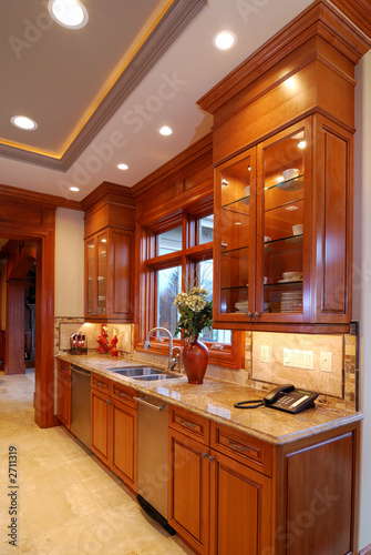 wood cabinets