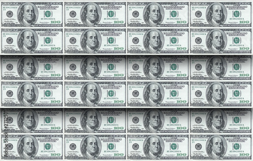american dollars 3d background