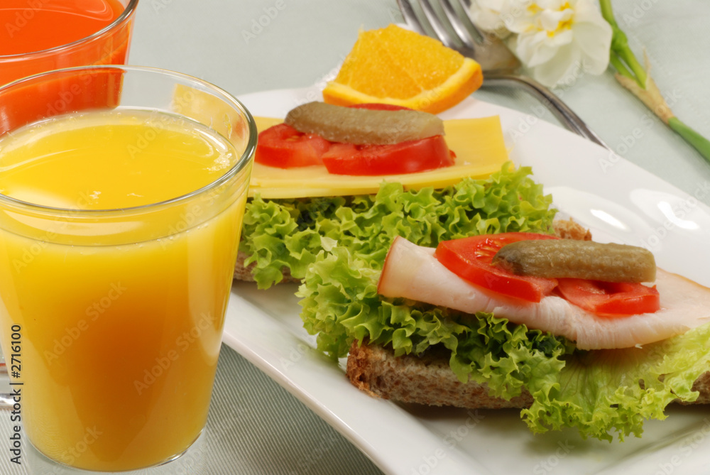 toast with orangejuice toast with orangejuice